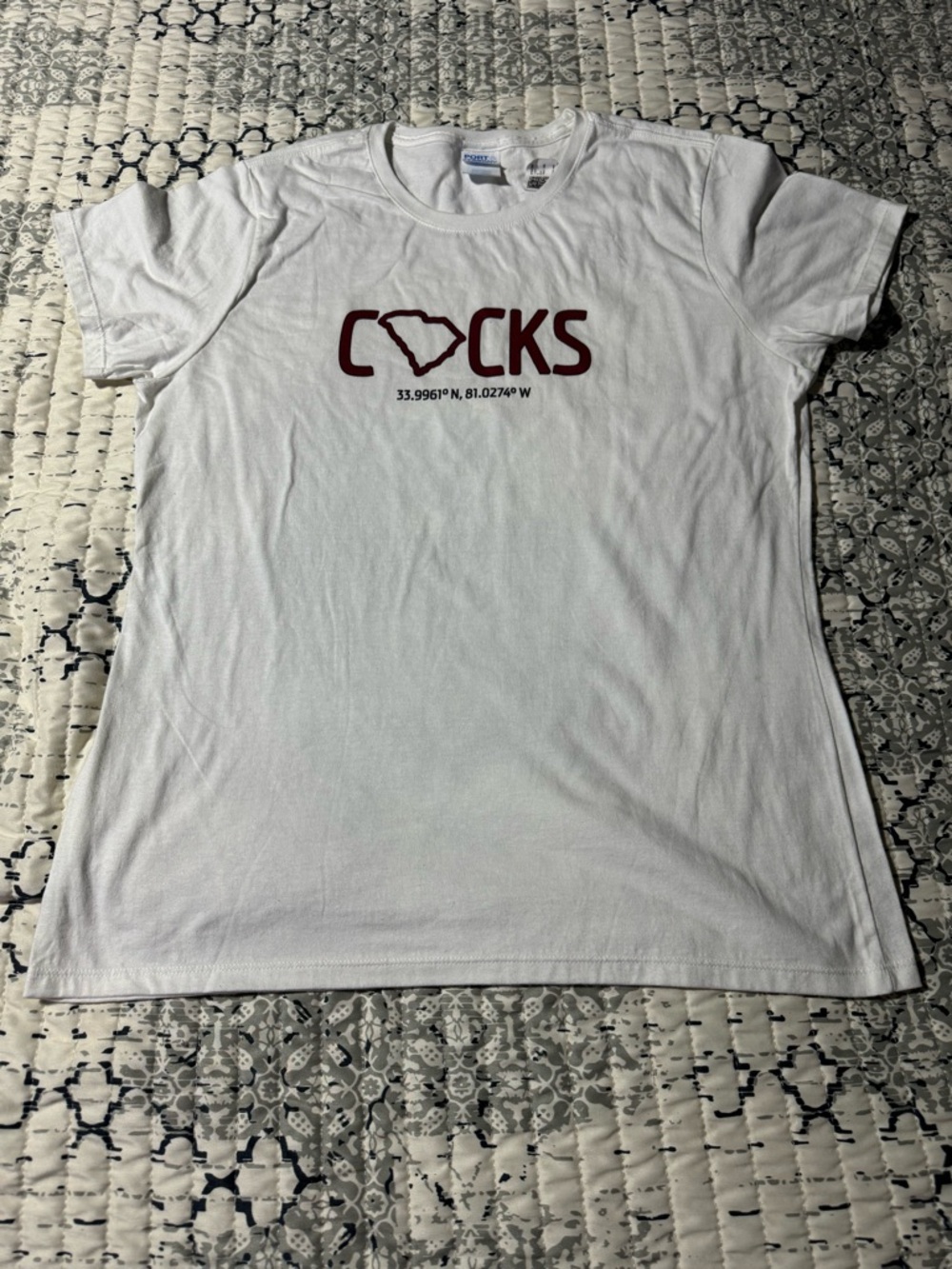 University of Columbia GameCock Unisex Tee Shirt Large